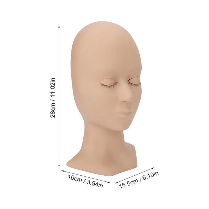 Wimpern-Mannequin-Kopf, Wimpernverlängerungs-Trainings-Mannequin-Kopf, Weiches Silikon, Abnehmbare A