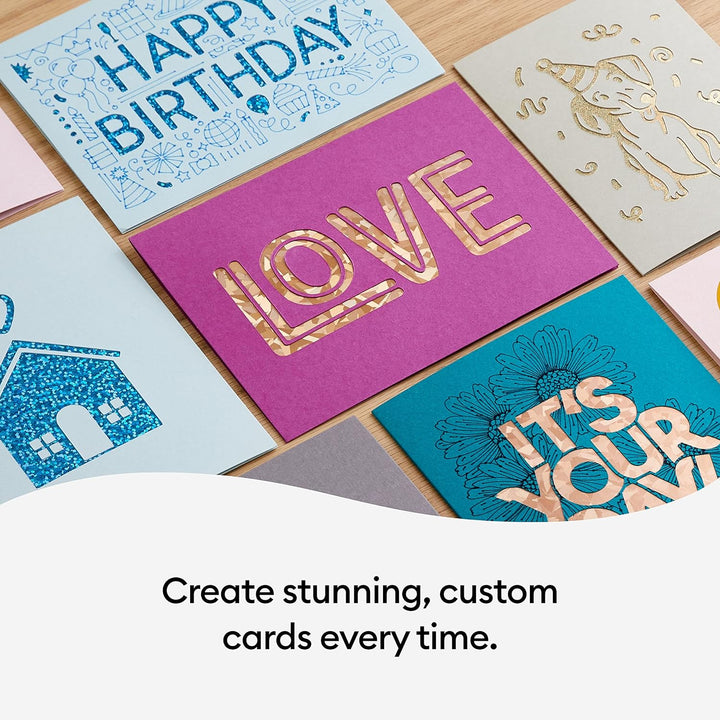 Cricut Cutaway -Karten | Pastell | 12,1 cm x 12,1 cm (Cricut -Grösse S40) | 14-Pack | Zur Verwendung