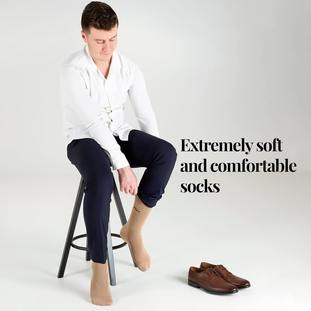 Naked Nation Premium Bambus Socken für Herren und Damen, 6 Paar Superweiches Top mit Komfortbund, Oh