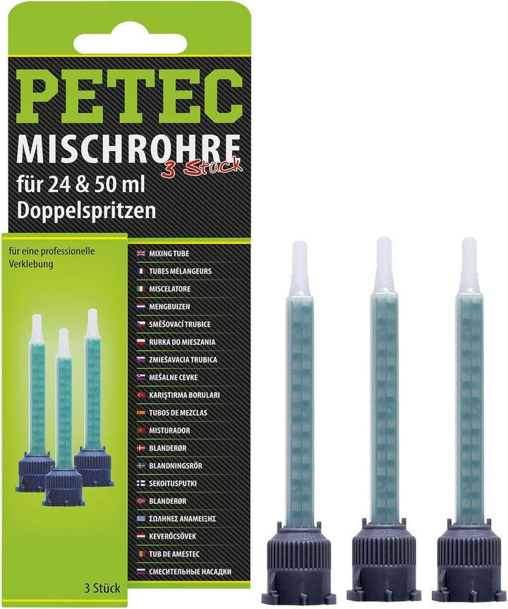 BandelOne enthält 2x3er Pack PETEC Mischrohr Statikmischrohr Fuer 24 &amp; 50 ML Spritze Doppelspritze