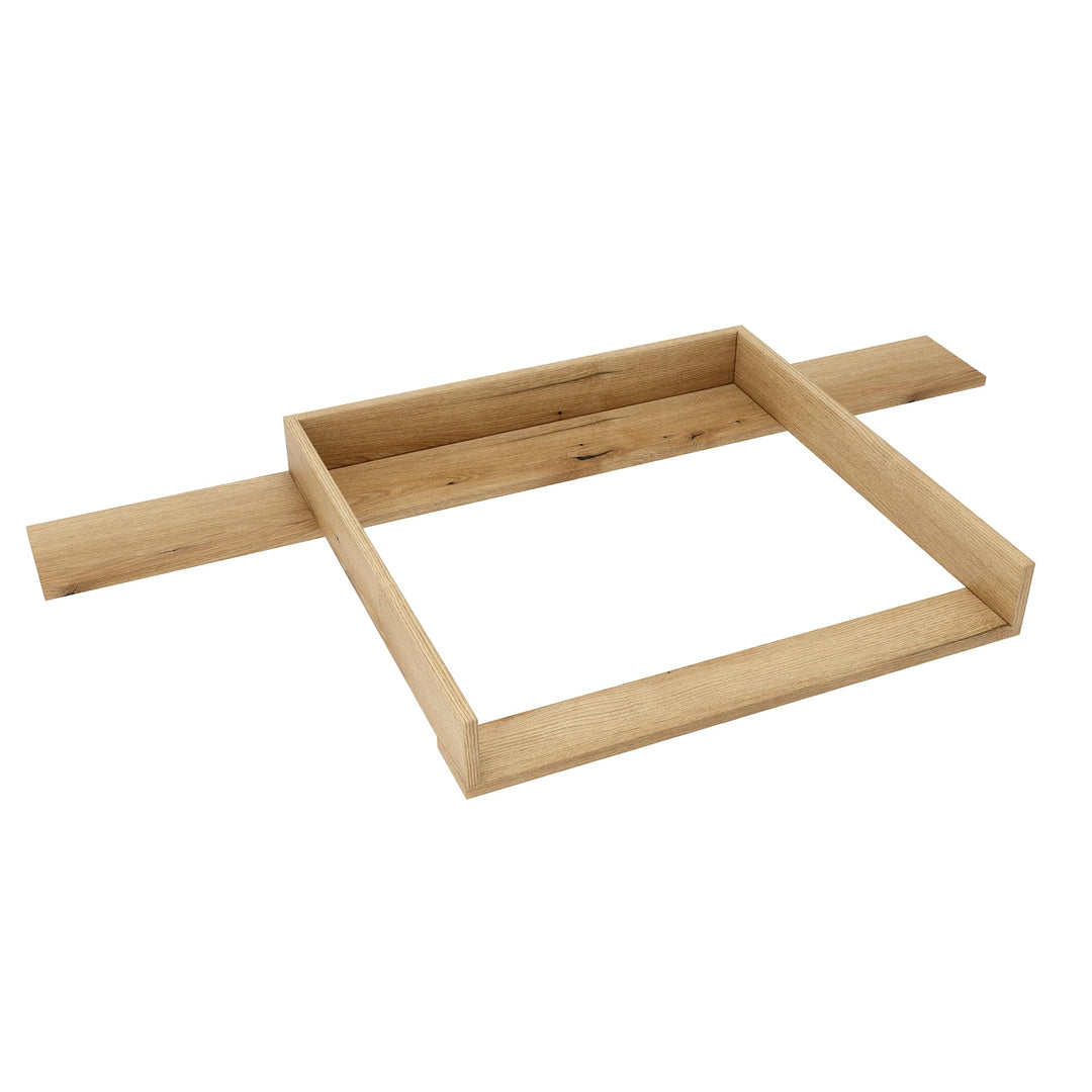Wickelaufsatz mit Platte für Hemnes von IKEA, Wickeltischaufsatz für 50x160 cm Kommoden, Abnehmbar W