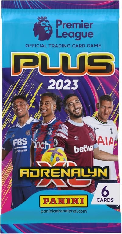 Panini x50 Packs Fussball Premier League 2022/23 Adrenalyn XL Plus, 50 Packungen, Buchstabendruck, 5