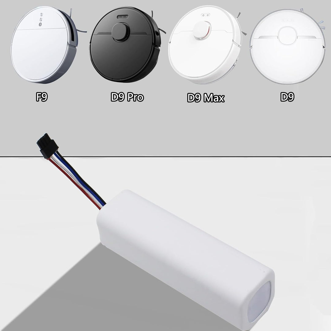 Geoviizon 14,4 V 5200 mAh Akku Kompatibel mit Dreame F9/D9/D9 Pro/D9 Max/L10 Pro Roboterstaubsauger