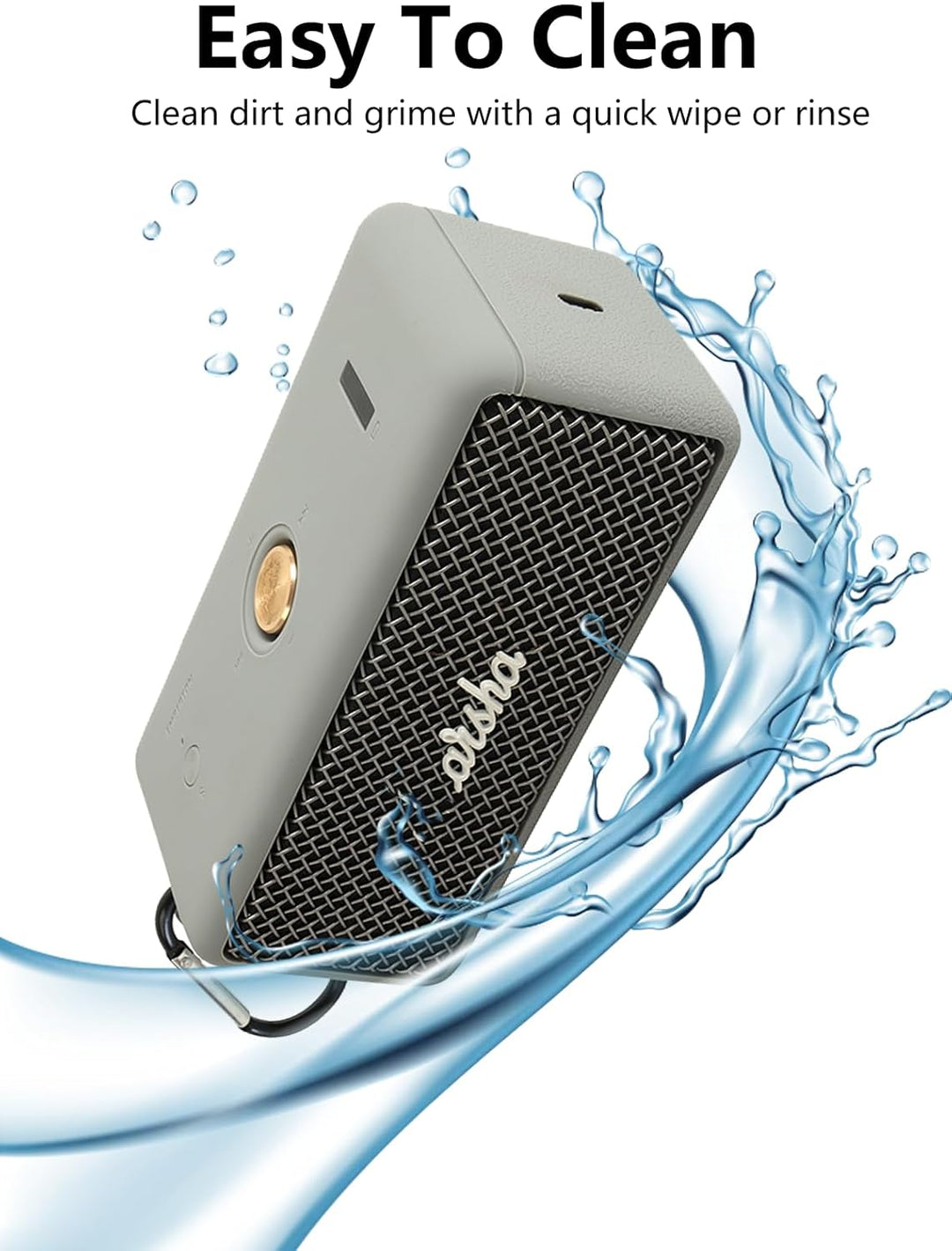 Schutzhülle aus Silikon für Marshall Emberton II tragbare Bluetooth-Lautsprecher – stossfest, staubd
