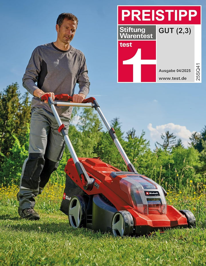 Einhell Akku-Rasenmäher GP-CM 36/450 Kit Power X-Change (36 V, 38 cm Schnittbreite, 450 m², Brushles