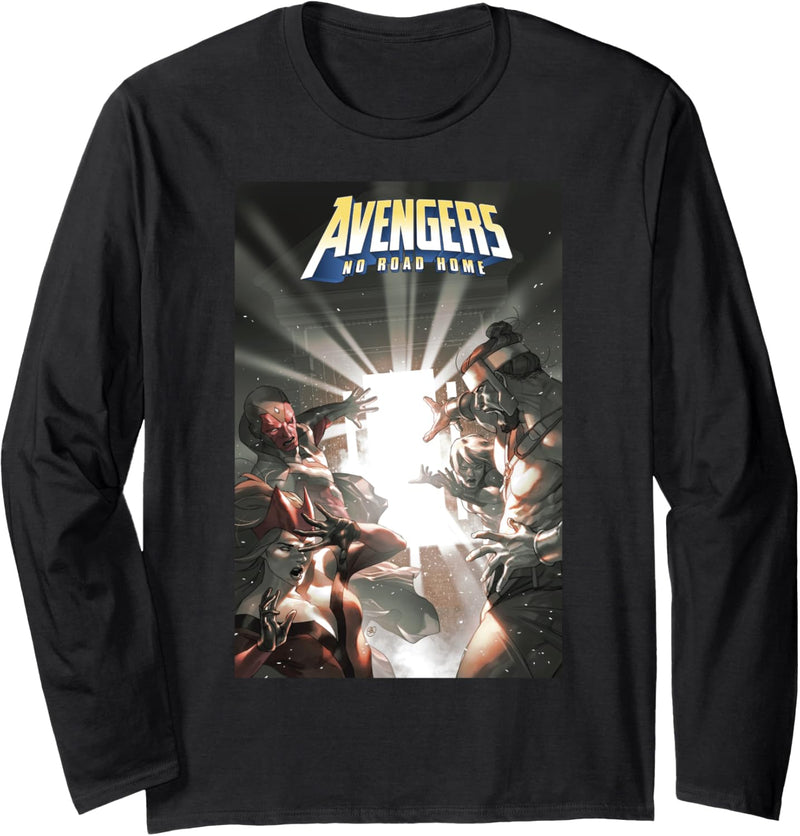 Marvel Avengers No Road Home Comic Cover Langarmshirt
