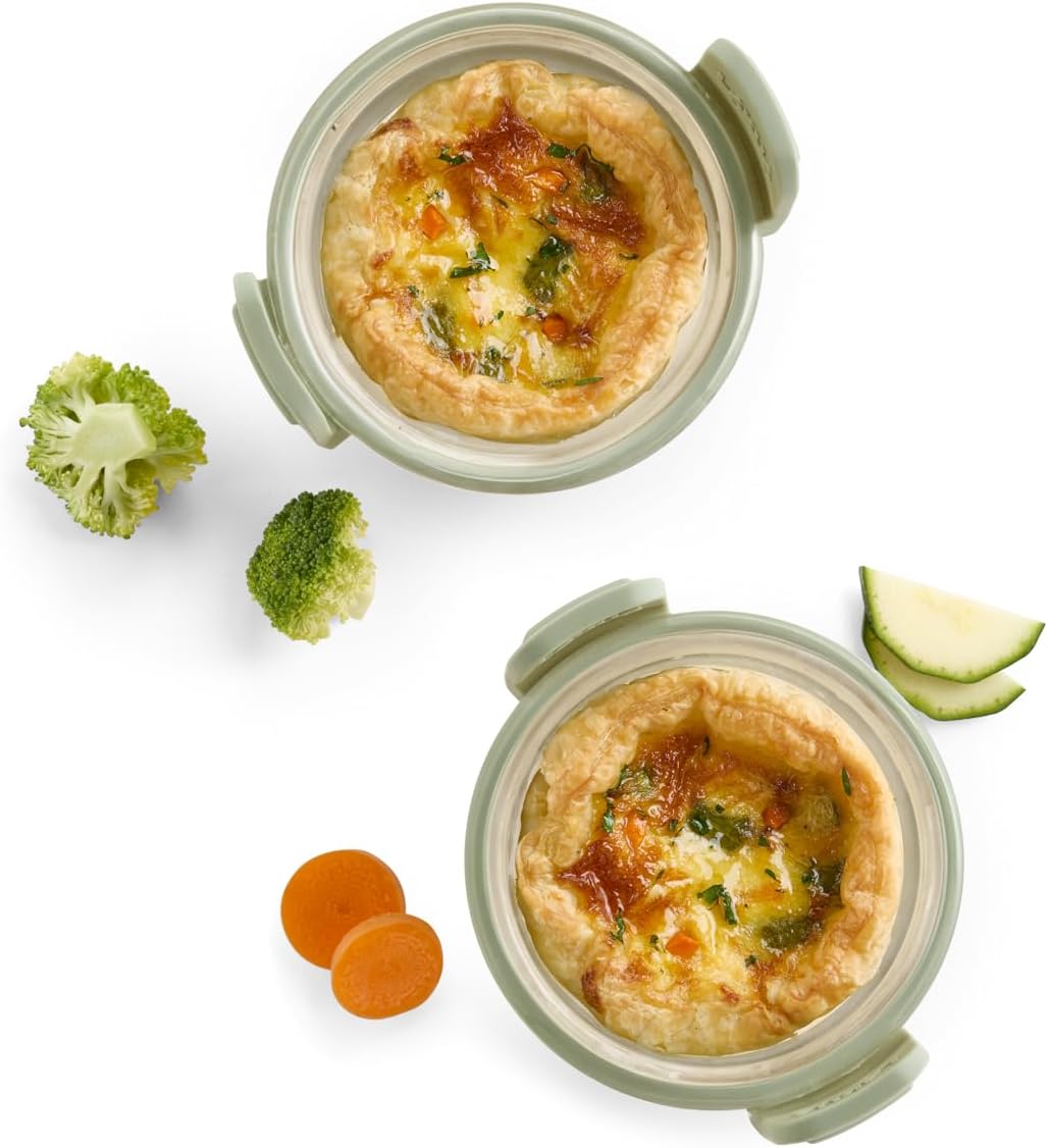 Lékué Mini-Gläser für Heissluftfritteuse 4er-Set, Mini-Gläser