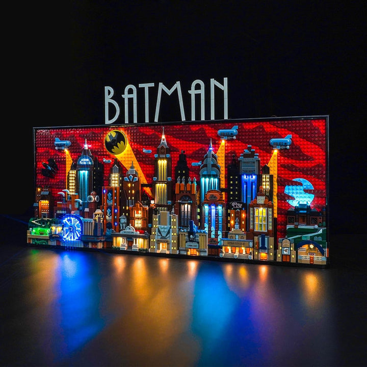 Fernbedienung Licht-Kit für Lego 76271 Batman: The Animated Series Gotham City (Nicht Lego), Led Bel