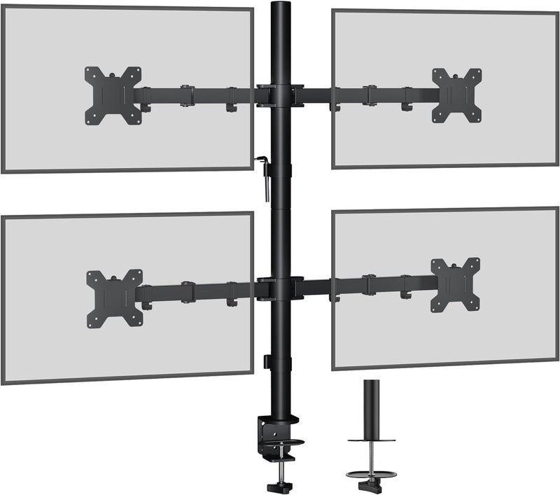 BONTEC 13"-27" Monitor-Tischhalterung für LED und LCD Monitor Schreibtisch Monitorständer neigbar 18