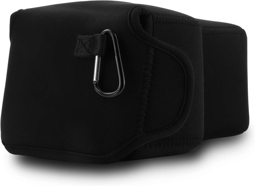 MegaGear Ultraleichte Kameratasche aus Neopren kompatibel mit Nikon Coolpix P1000 Schwarz, Schwarz