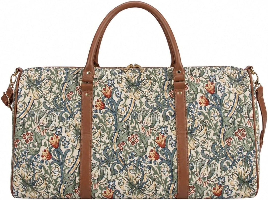 Signare Gobelinische grosse Seesack für Damen, Übernachtungstasche, Wochenendtasche Goldene Lilie, G