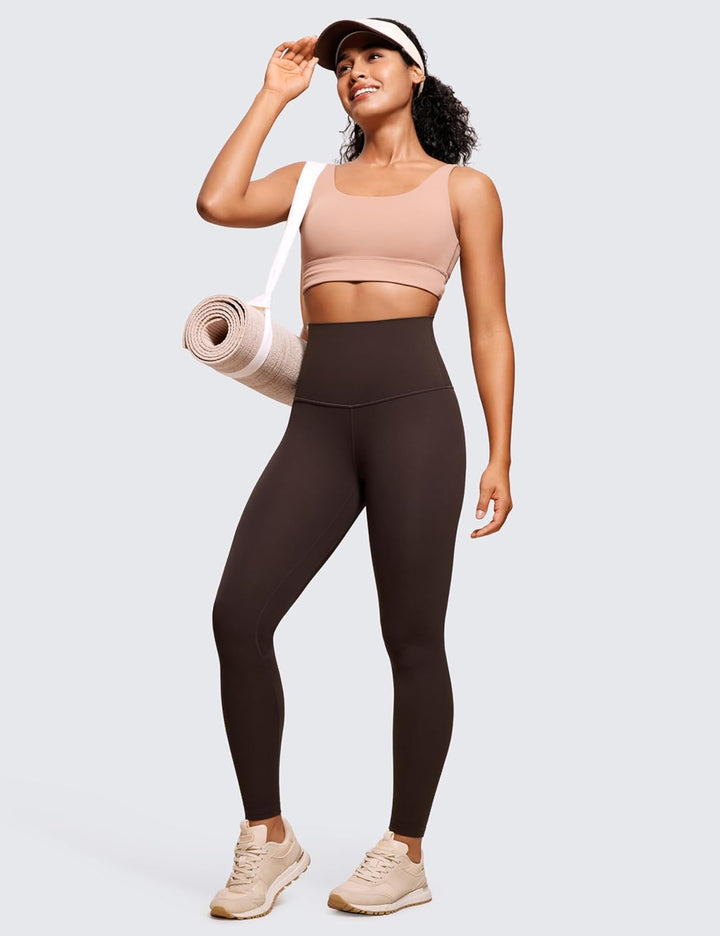 CRZ YOGA Damen Leggings 40 Heisses Fudge-brown, 71cm 40 Heißes Fudge-brown