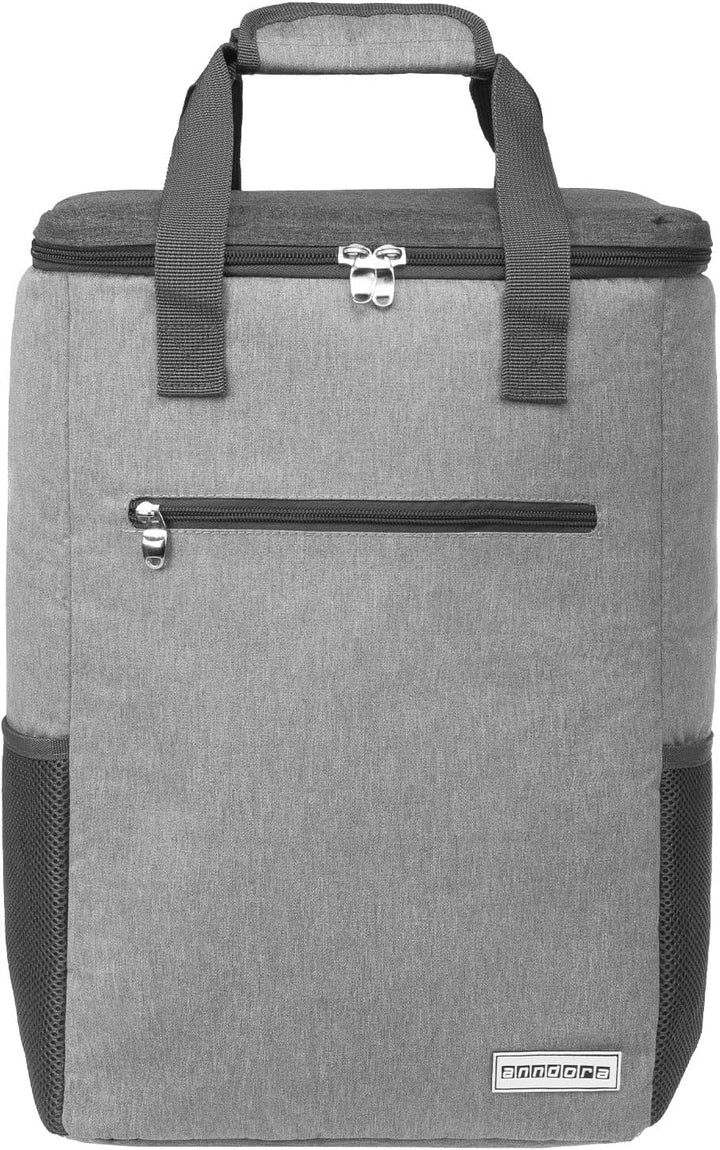 anndora Kühltasche hellgrau - Modellwahl 28 Liter - hellgrau meliert, 28 Liter - hellgrau meliert