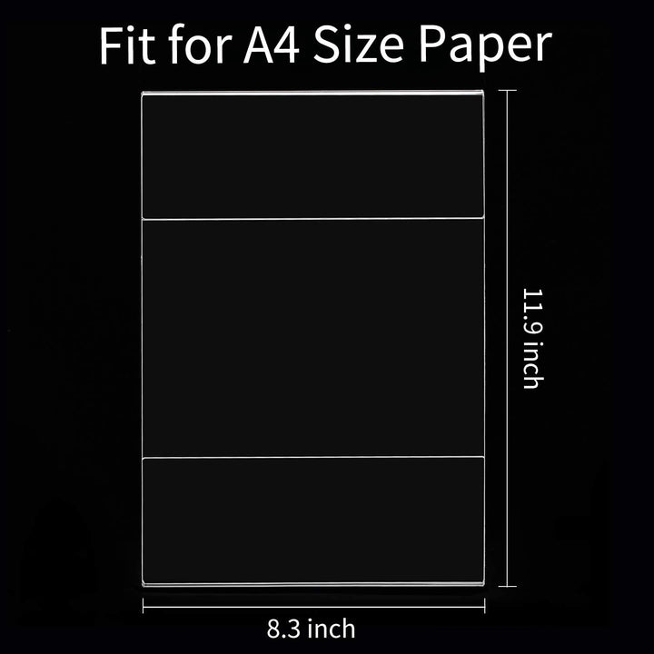 A4 Acryl-Wandschildhalter [6 Stück] Klar A4 selbstklebend Plexi Schild Halter mit 3M Klebeband für W