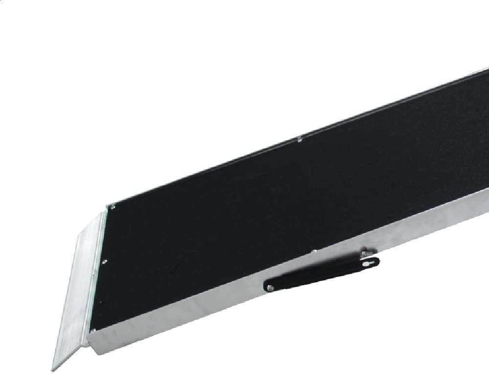 Wiltec Hunderampe faltbar, 185 x 38 cm, geklappt 96 x 38 cm, aus Aluminium, rutschsicher, Traglast b
