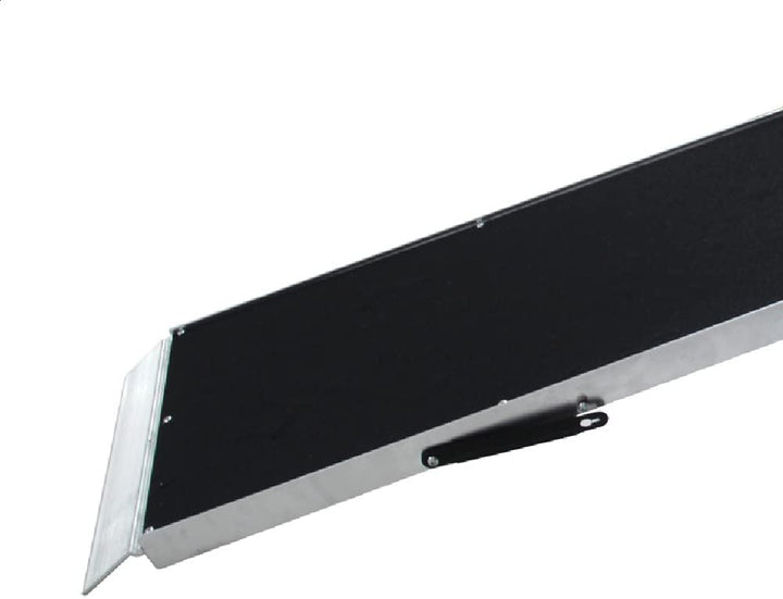 Wiltec Hunderampe faltbar, 185 x 38 cm, geklappt 96 x 38 cm, aus Aluminium, rutschsicher, Traglast b