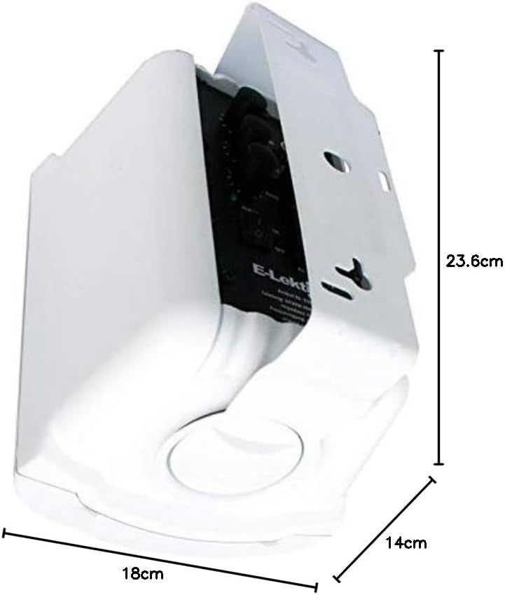 E-Lektron EWL5A Stereo Aktiv Lautsprecher Paar inkl. Wandhalter - 5" 2X 60W Weiss