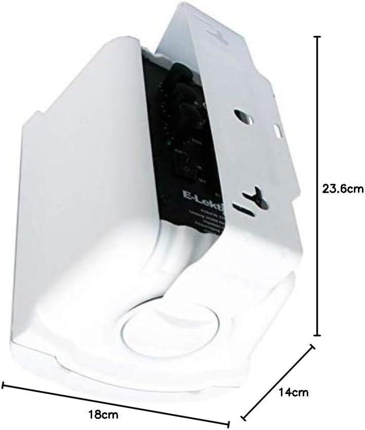E-Lektron EWL5A Stereo Aktiv Lautsprecher Paar inkl. Wandhalter - 5" 2X 60W Weiss