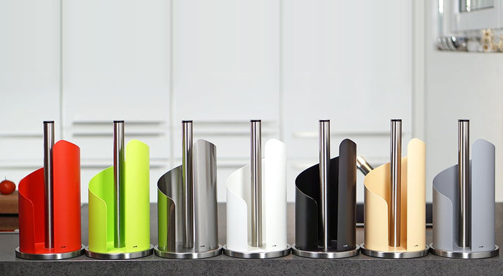 stardis Küchenrollenhalter, Edelstahl/matt beschichtet Ø 15 cm Rollenhalter (Weiss), Weiss