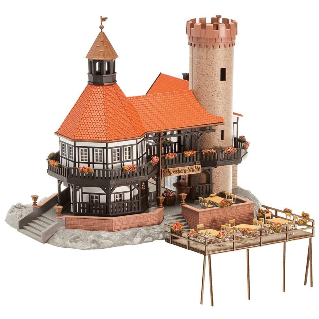 Faller Schlossberg-Stüble Modellbausatz mit 324 Einzelteilen 203 x 200 x 180 mm I Modelleisenbahn Zu