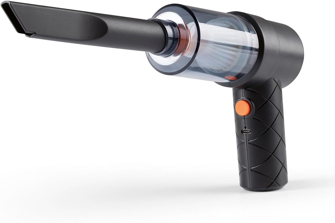 CLEANmaxx Akku-Handstaubsauger im 6-TLG. Set | Kabbelloser & Beutelloser Handsauger | Mit Saug- & Ge