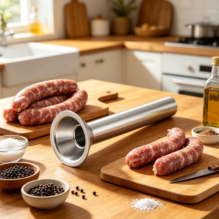 Wurstfüller, Wurstfüllrohre Aus Edelstahl, Durchmesser 24 Mm, Manuelle Wurstfülltrichter, Wurstfülle