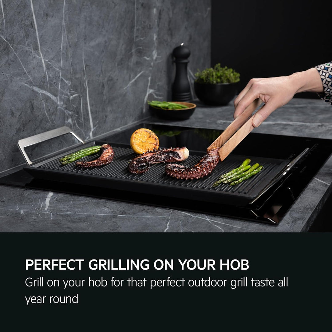 AEG Plancha Grill 2.0, Antihaft-Keramikbeschichtung, Easy2Clean, optimale Hitzeverteilung, Indoor BB