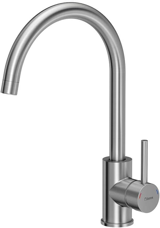 VBChome Spülbecken + Armatur 77 x 44 cm Schwarz Granit Einzelbecken Einbauspüle gesprenkelt reversib