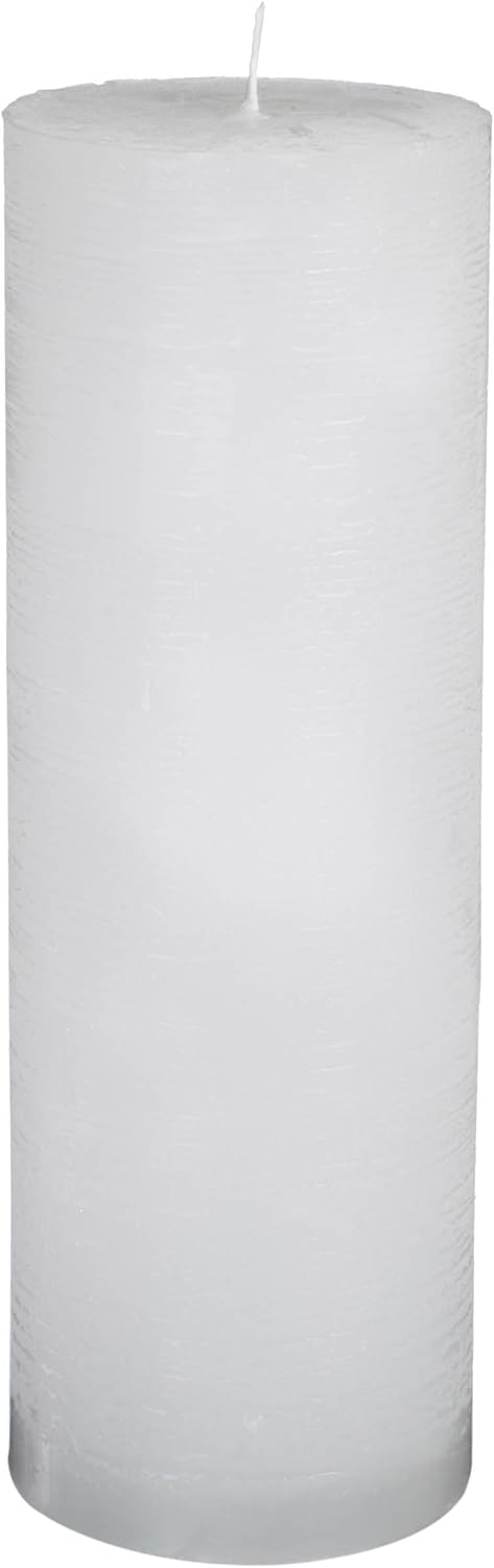 Premium Kerzenset 4,5 kg durchgefärbte Stumpenkerzen von Kerzenwelt 1. Wahl ohne Duft (weiss)