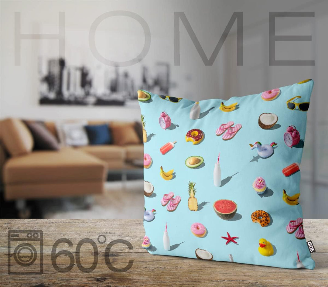 VOID Einhorn Melone Ente Kissenbezug Kissenhülle Sofakissen Kissen Deko Outdoor-Kissen Dekokissen, K