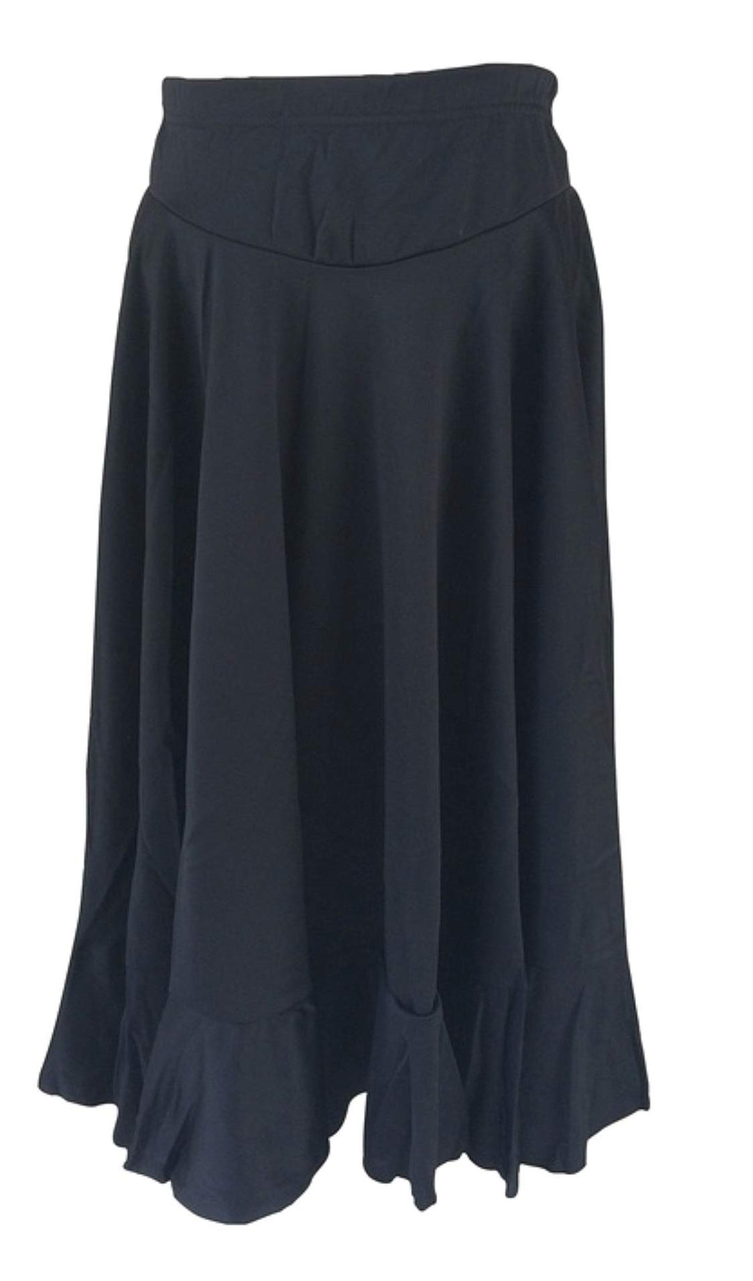 Spanische Flamencorock - Flamenco Rock für Damen/Frauen - Schwarz (46, Schwarz) 46 Schwarz, 46 Schwa
