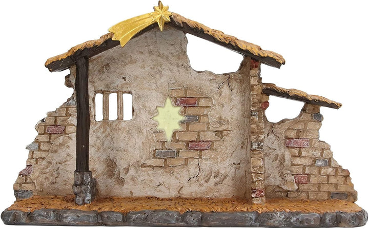 Weihnachtskrippen-Set, detaillierte, lebensechte Weihnachtskrippe, Schuppenstatue, Tischdekoration,