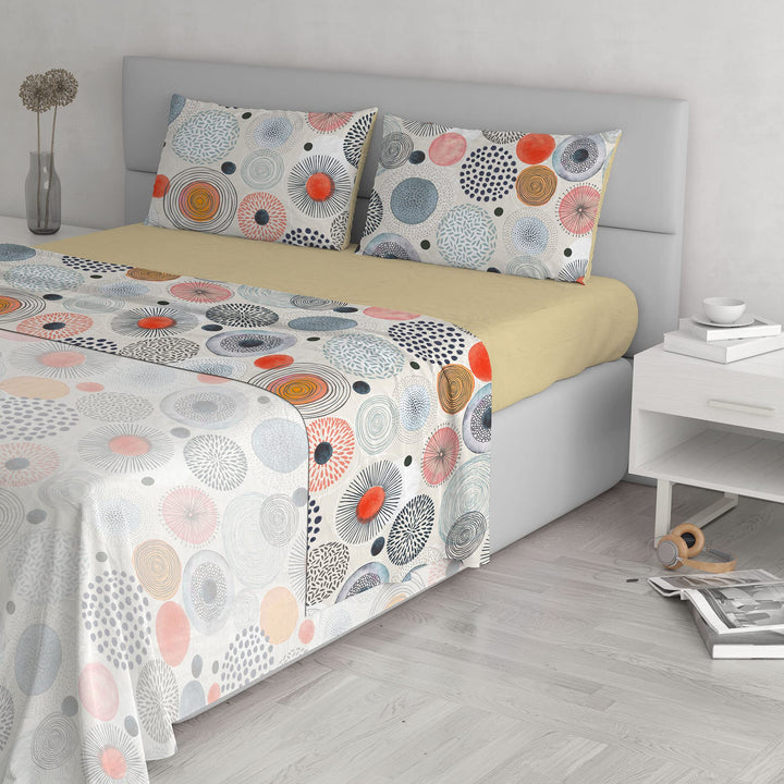 Fantasy Acquerello Italian Bed Linen Bettwäsche, Doppelte, Mikrofaser Acquerello Doppelte, Acquerell