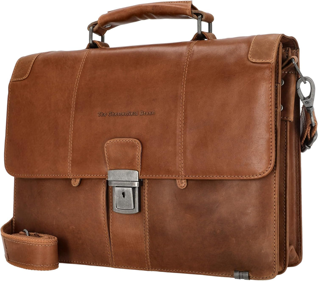 The Chesterfield Brand Stuttgart - Aktentasche 14" 38 cm Cognac, Cognac