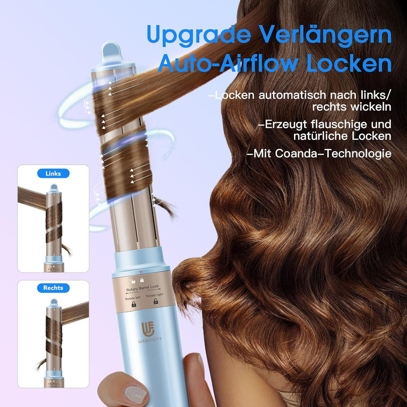 webeauty [3 in 1] Air Styler & Föhnbürste, [110.000 RPM] Hochtouriger negative Ionen Haartrockner Bü