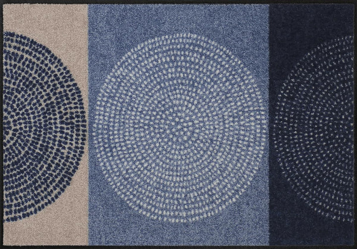 Salonloewe Fussmatte Nestor 50x75 cm - (SLD1574-050X075) H 50 cm | B 75 cm | L 0,7 cm Blau, H 50 cm