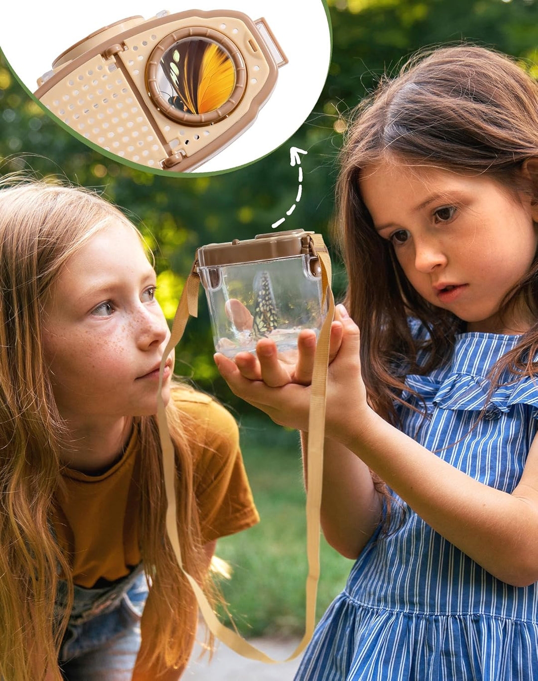 ROBOTIME Kinder Entdecker Kit, mit Insektennetz, Lupe, Insektenbeobachter, Schmetterlingsnetz, Outdo