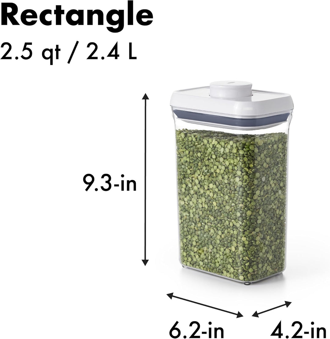 OXO - Good Grips POP Behälter 2,3 l rechteckig, 1071397, Rectangle Behälter 2,3l, Beh&#xE4;lter 2,3l