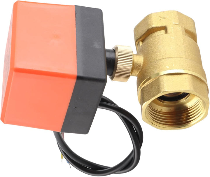 Motorisiertes Kugelventil,DN32 G1-1/4 Zoll DC 12 V 2 Way 3 Draht Messing Motorisierte Kugelhahn Elek