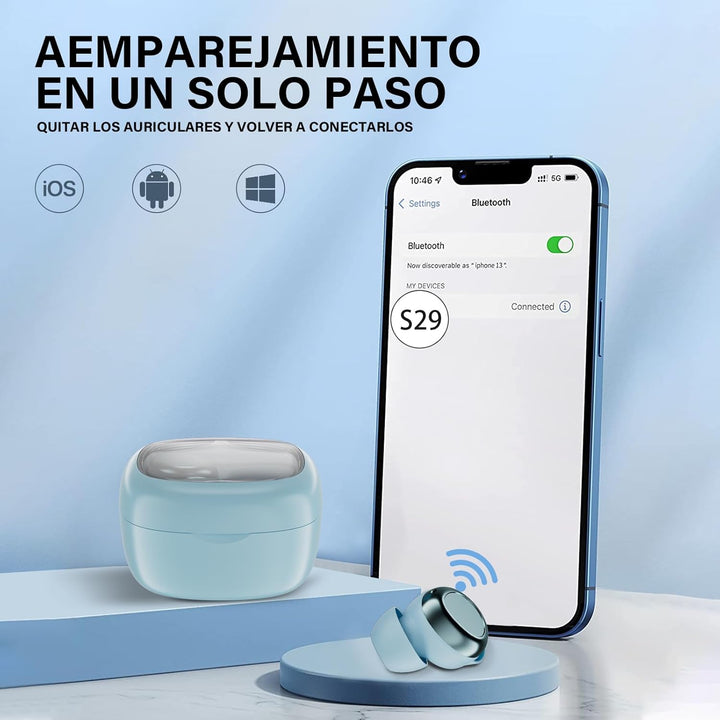 Mini Schlafkopfhörer Bluetooth 5.4 Kopfhörer, 2025 Neue in Ear Kopfhörer Kabellos mit 25 Stunden Akk