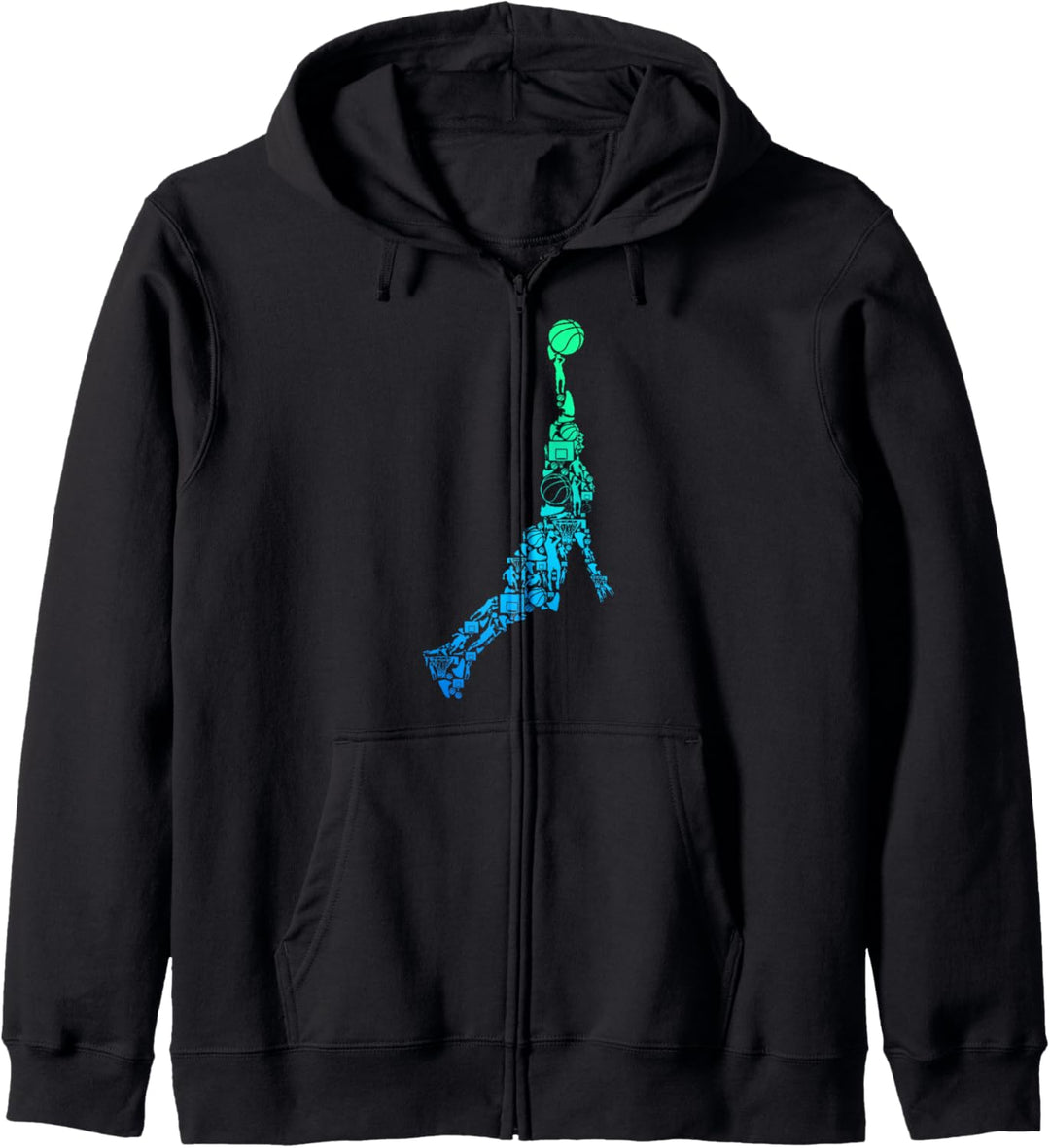 Basketball Basketballer Dunking Jungen Herren Kinder Kapuzenjacke