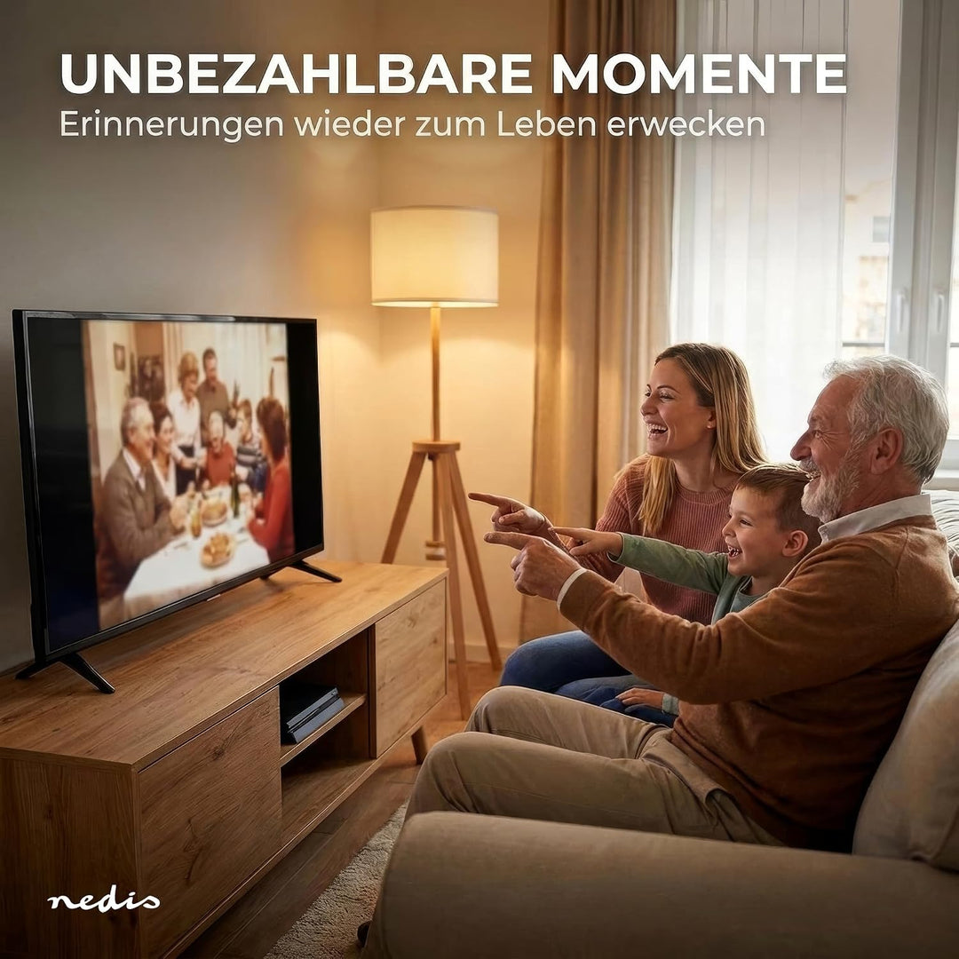 Nedis VHS-Konverter - Konvertierung: VHS-C auf VHS - Plug & Play - Schwarz