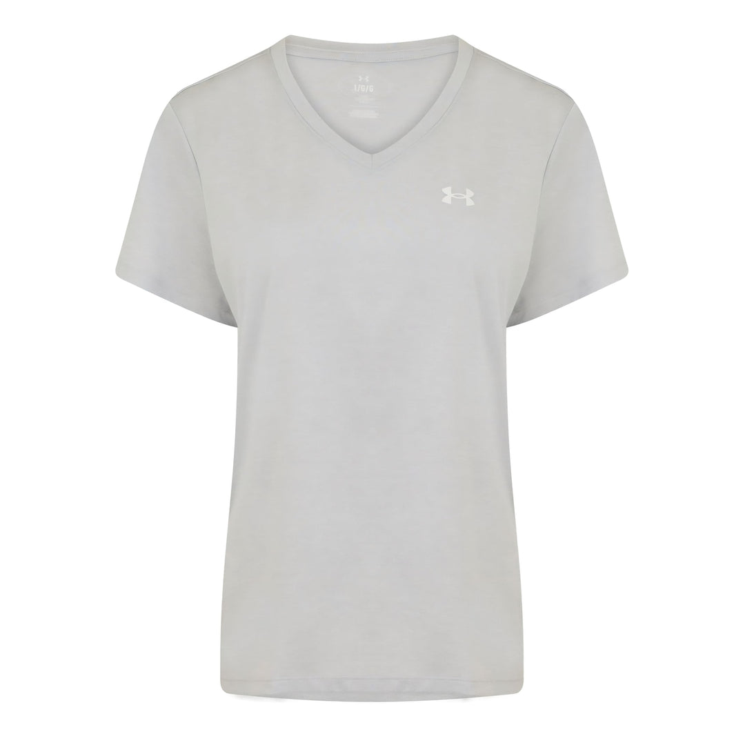 Under Armour Damen Tech Short Sleeve V Neck T-Shirt 40 Blue Calm, 40 Blue Calm