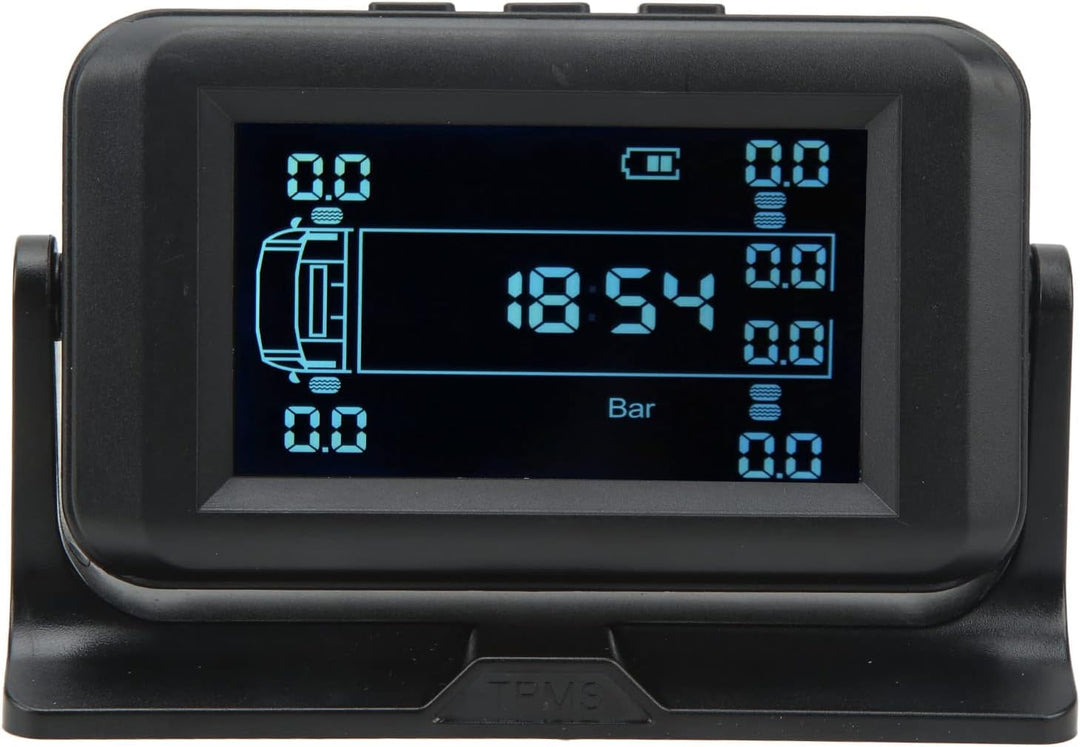 Reifendrucküberwachungssystem 6 Externe Sensoren für 6-Rad-LKW RV Hochdruckalarm IP67 USB-Solarstrom