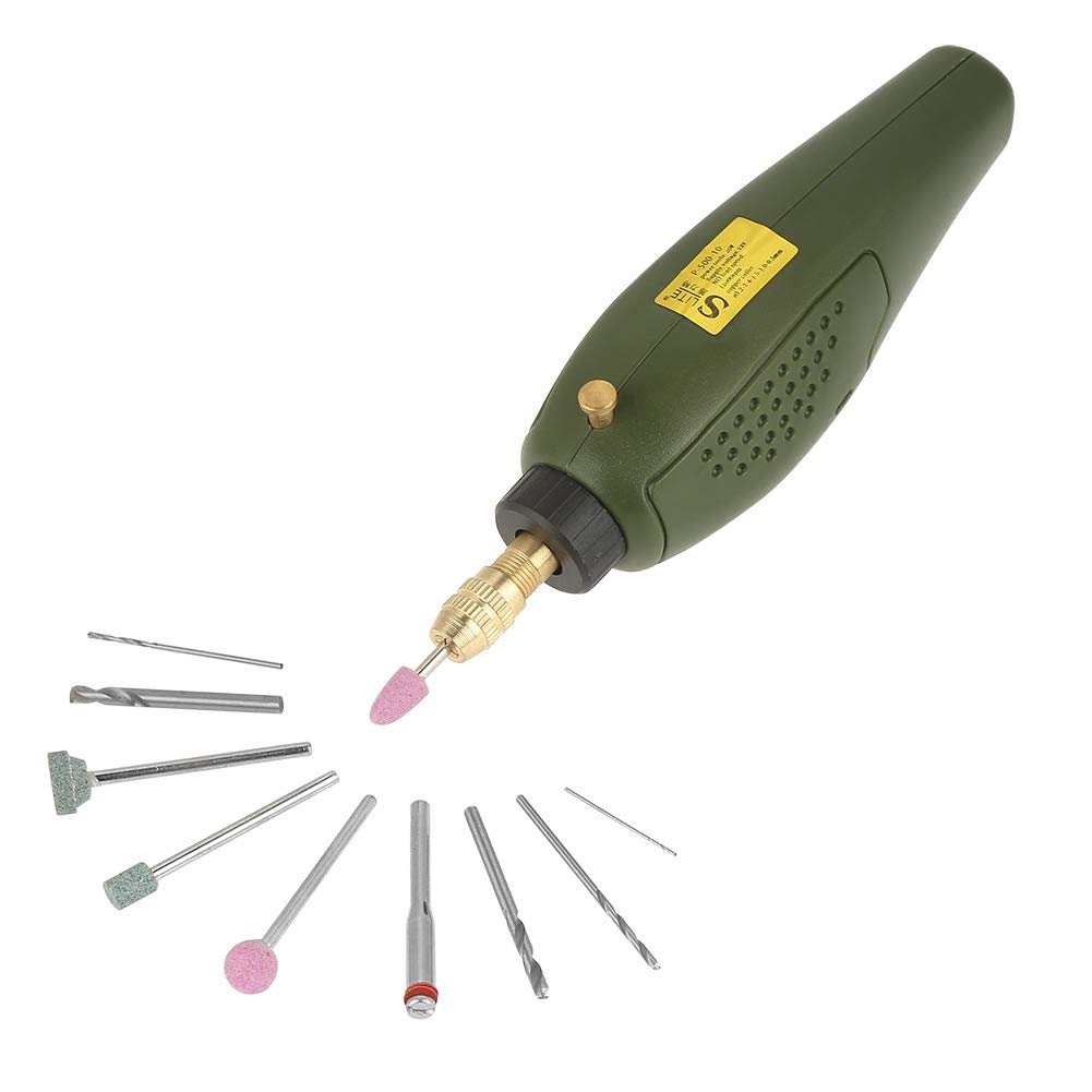 Elektrisches Schnitzwerkzeug, Mini Bohrmaschine mit Ersatzpoliersets, tragbares Schleifgravur Kit fü
