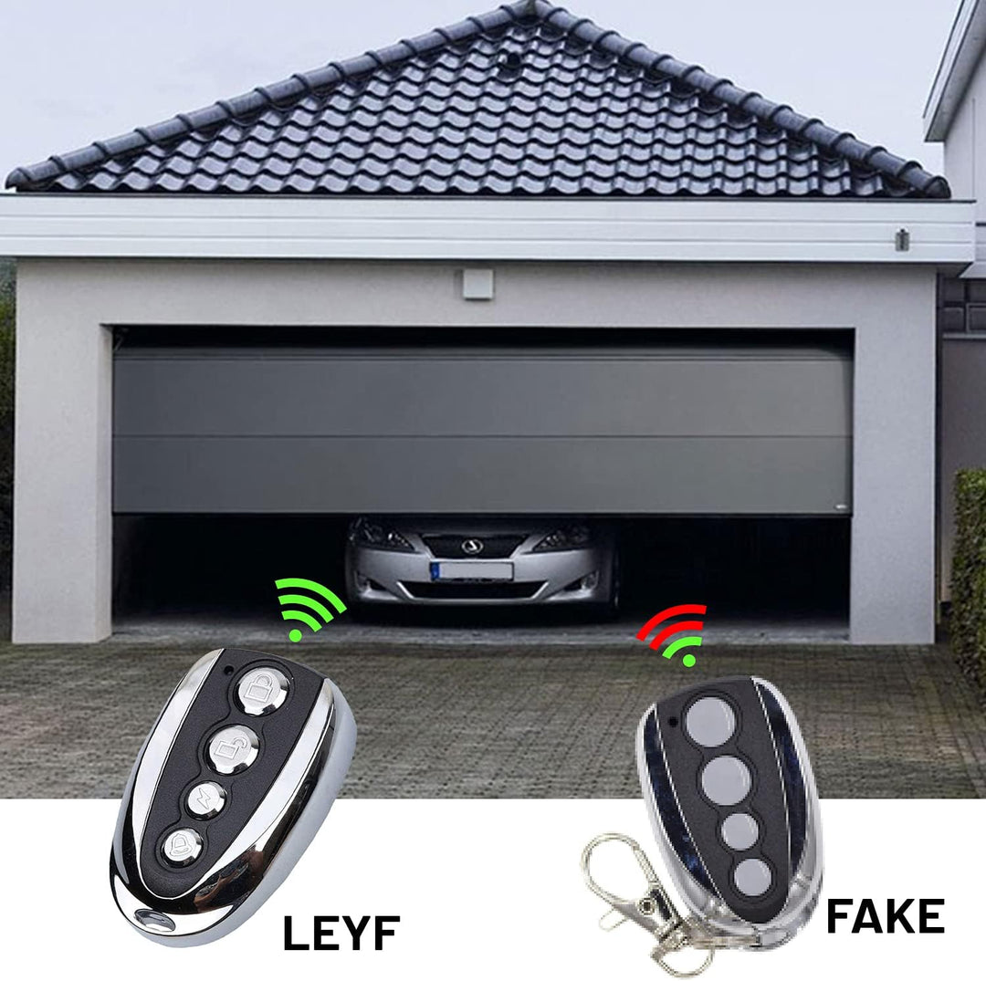 LEYF 3 X Handsender 433 MHz Garagentoröffner Fernbedienung, kompatibel mit den Modellen Nice Flor-S,