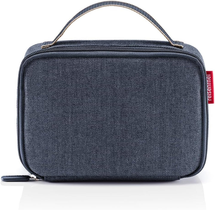 reisenthel thermocase Kleine Kühltasche für Kosmetik, Medikamente, Snacks, Couleur:Herringbone Dark