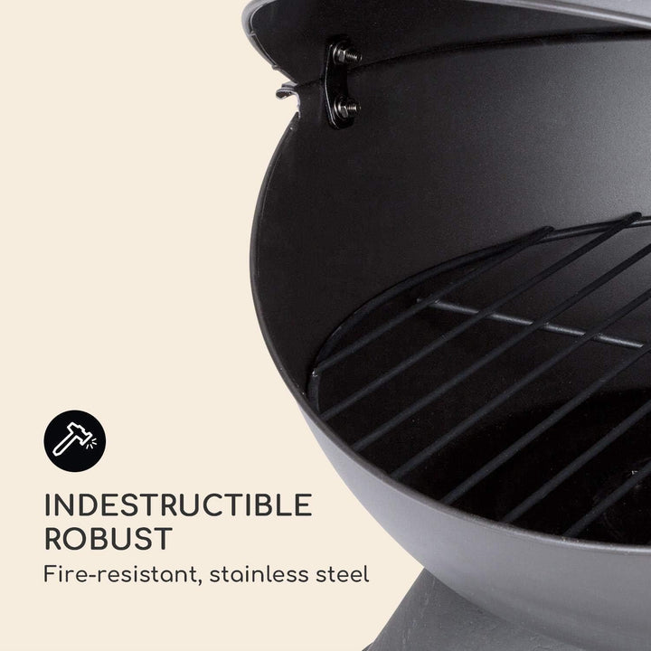 blumfeldt Knight on Fire - Gartenkamin, Terrassenofen, FireView, Stahl, rostfrei, Moderne Optik, sta