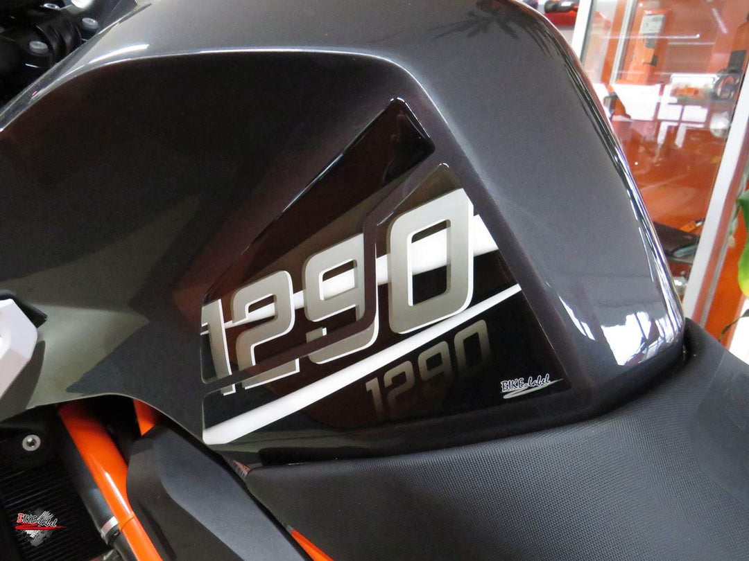 BIKE-label Seitentank Pad Silver kompatibel für KTM 1290 Super Duke R bis BJ 2019-800461