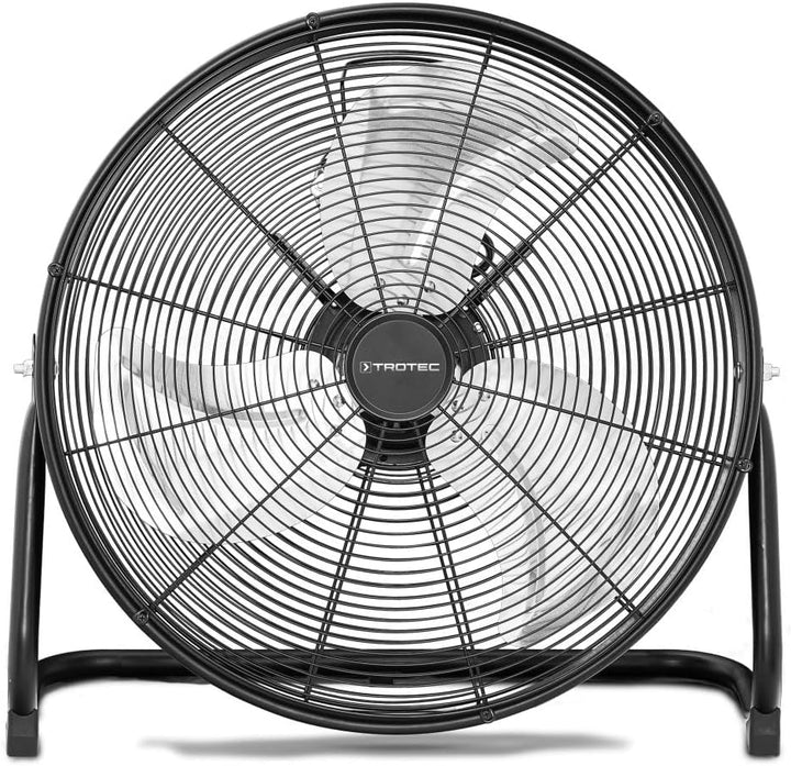 TROTEC Bodenventilator TVM 20 D – 120 Watt, Neigungswinkel 360°, 3 Stufen, Ø 50 cm, kippfester Stand